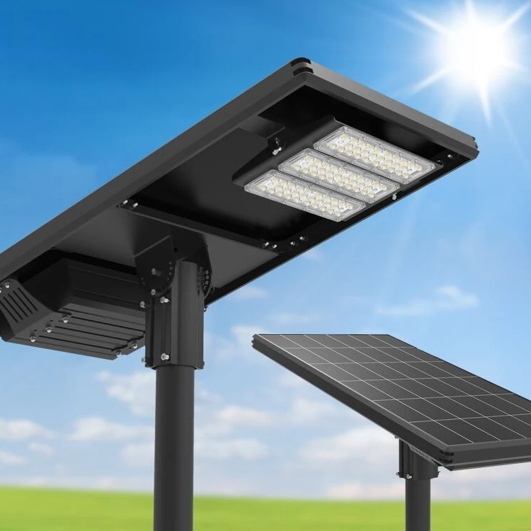 All-in-one solar street light installed application