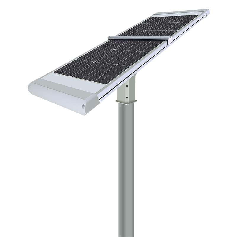 All-in-one solar street light slim integrated panel style