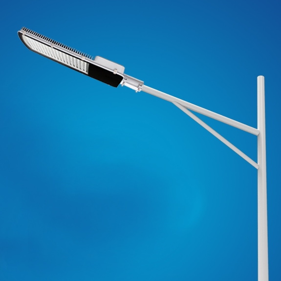 Reluxlight all-in-two solar street light Curved Arm Urban Pole