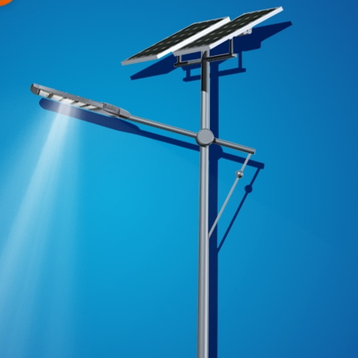 All-in-two solar street light double arm pole style